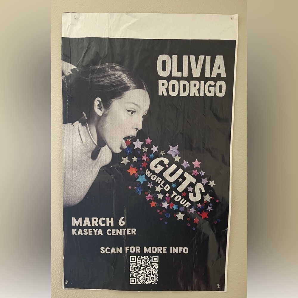 Olivia Rodrigo GUTS World Tour Poster